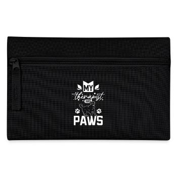 My therapist has paws labrador - Federtasche - Schwarz - Vorne
