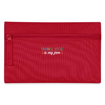 Criminal justice is my passion - Pencil Case - red - Front