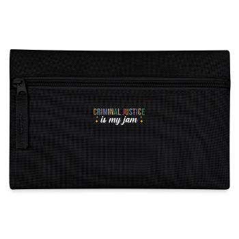 Criminal justice is my passion - Pencil Case - black - Front