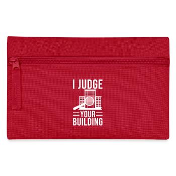 Building Inspector Gift - Pencil Case - red - Front