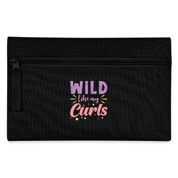 Locken Haare Wild wie meine Locken - Federtasche - Schwarz - Vorne