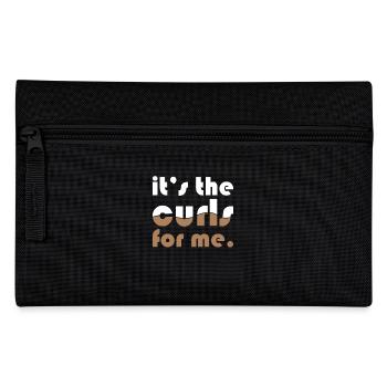 curly hair for me it's the curls - Pencil Case - black - Front