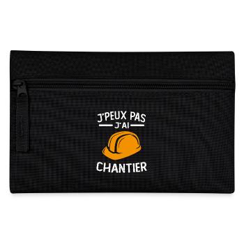je peux pas j'ai chantier - Trousse - noir - Devant
