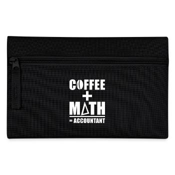 Buchhalter Spruch Kaffee + Mathe = Buchhalter - Federtasche - Schwarz - Vorne