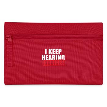 Le comptable dit que j’entends des factures tout le temps - Trousse - rouge - Devant