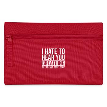 Misophonia Spell Breathing - Pencil Case - red - Front