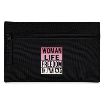 Woman Life Freedom Jin Jiyan Azadî - Pencil Case - black - Front