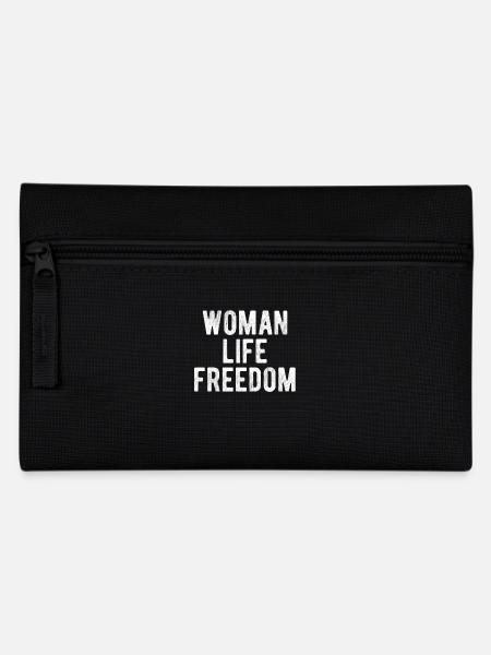 Woman Life Freedom - Pencil Case - black