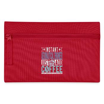 Buchalter coffee saying - Pencil Case - red - Front