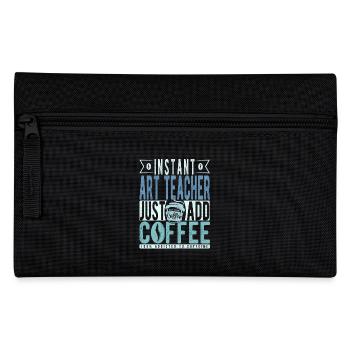 Buchalter Kaffee Spruch - Federtasche - Schwarz - Vorne