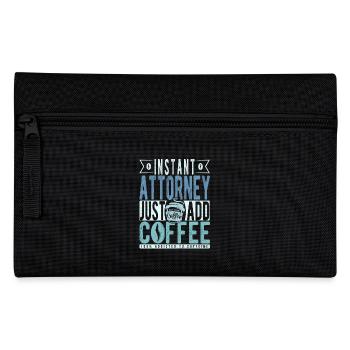 Buchalter coffee saying - Pencil Case - black - Front