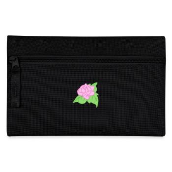 Rose Rote Rose Handgezeichnet - Federtasche - Schwarz - Vorne