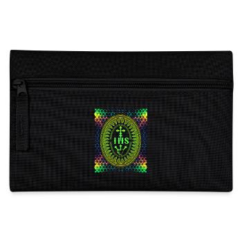 Jesus Christ, IHS, Jesuits, Jesuit Order - Pencil Case - black - Front