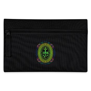Jesus, Jesus Christus, IHS Jesuiten, Jesuitenorden - Federtasche - Schwarz - Vorne