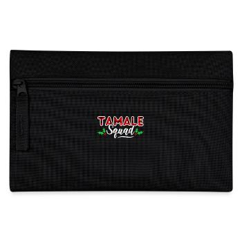 Tamale Squad Christmas Family Matching Outfit - Pencil Case - black - Front