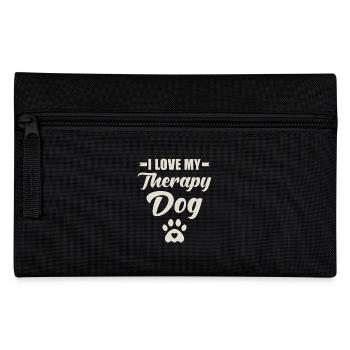 Chien de thérapie disant - Trousse - noir - Devant