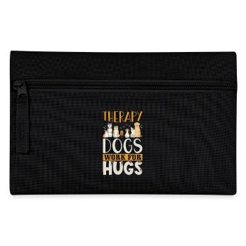 Chien de thérapie disant - Trousse - noir - Devant