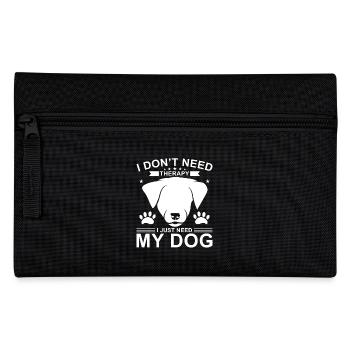 Chien de thérapie disant - Trousse - noir - Devant