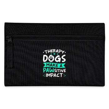 Chien de thérapie disant - Trousse - noir - Devant