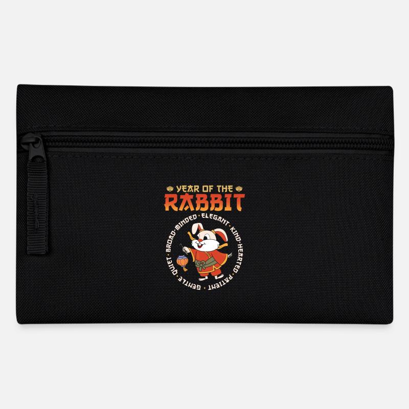Signe du zodiaque chinois du lapin - Trousse - noir