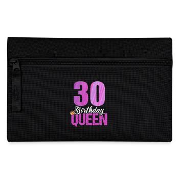 30 Years Old 30 Birthday Queen - Pencil Case - black - Front