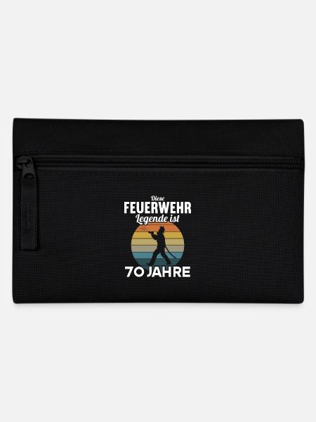 Diese Feuerwehr Legende ist 70 Jahre 70 Geburtstag - Federtasche - Schwarz