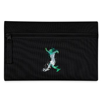 Splash Art Soccer Player - Federtasche - Schwarz - Vorne