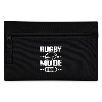 Rugby mode on - Pencil Case - black - Front