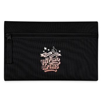 Inspirational quote, motivation saying typography - Pencil Case - black - Front