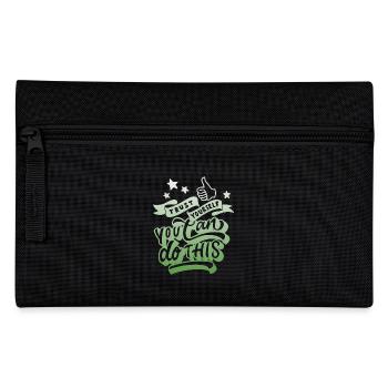Inspirational quote, motivation saying typography - Pencil Case - black - Front