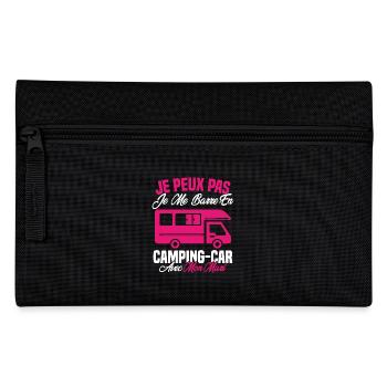 J'peux pas j'me barre en camping car avec mon mari - Trousse - noir - Devant