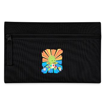 Birthday Gift Children Kindergarten Paint Colorful - Pencil Case - black - Front