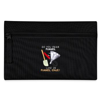 Cake Funnel Cake fried cake American - Pencil Case - black - Front