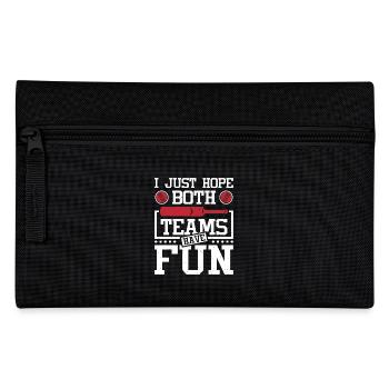 I just hope both teams have fun cricket fan - Federtasche - Schwarz - Vorne
