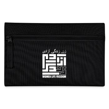Women life freedom - Federtasche - Schwarz - Vorne