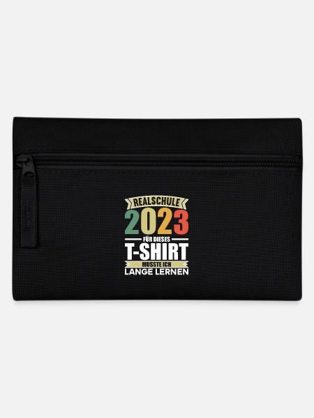 für dieses musste ich lange lernen Realschule 2023 - Federtasche - Schwarz
