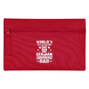 World's greatest german shepherd dad - Federtasche - Rot - Vorne