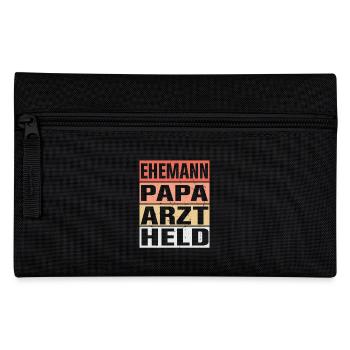Arzt Vater Ehemann Held - Federtasche - Schwarz - Vorne