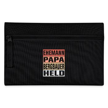 Bergbauer Vater Ehemann Held - Federtasche - Schwarz - Vorne