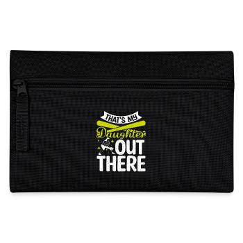 C’est ma fille là-bas softball - Trousse - noir - Devant