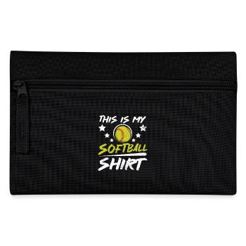 This is my softball - Pencil Case - black - Front