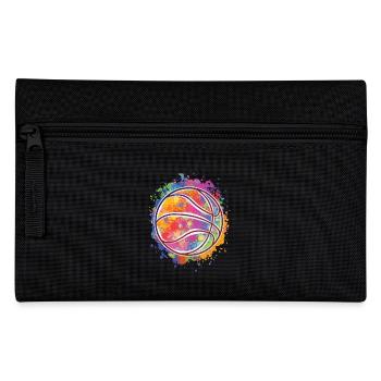 Colorful Basketball Splash Basketball Game Lover - Pencil Case - black - Front