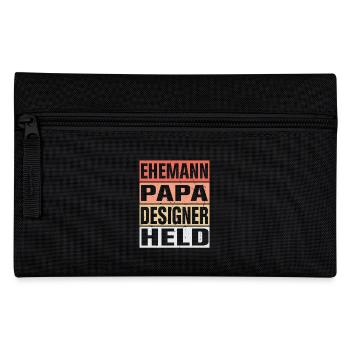 Designer Vater Ehemann Held - Federtasche - Schwarz - Vorne