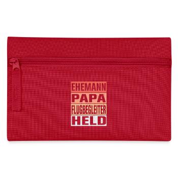Flugbegleiter Vater Ehemann Held - Federtasche - Rot - Vorne