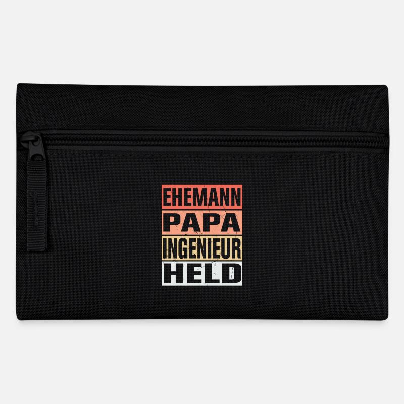 Ingenieur Vater Ehemann Held - Federtasche - Schwarz