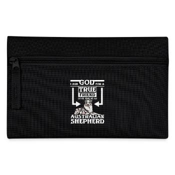 God send me an australian shepherd - Pencil Case - black - Front