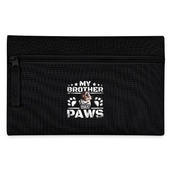 Mon frère a des pattes de berger australien - Trousse - noir - Devant