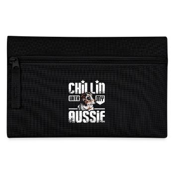 Chillin with my aussie - Pencil Case - black - Front