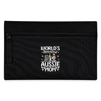 World's greatest Aussie mom - Pencil Case - black - Front