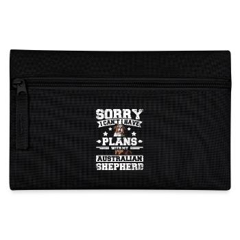 Je ne peux pas J’ai des projets avec mon berger australien - Trousse - noir - Devant